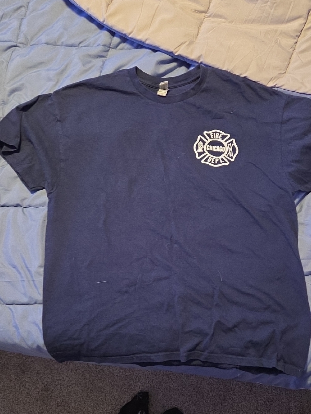 Chicago Fire Dept Navy Long Sleeve Tee